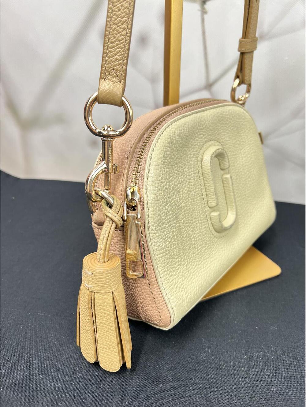 Marc Jacobs Cream and Tan-pink Pebbled Leather crossbody bag - Picture 9 of 9